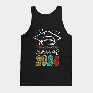 Gameover class of 2024, video gaming, Graduated, senior graduation Tank Top